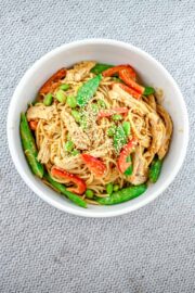 Sesame Noodles With Chicken and Crunchy Vegetables – Bun Bo Bae