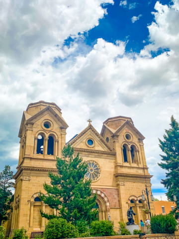 St. Francis of Assisi Basilica building in Santa Fe, New Mexico