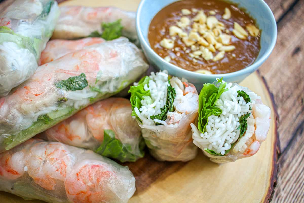 Shrimp, Pork & Chicken Egg Rolls