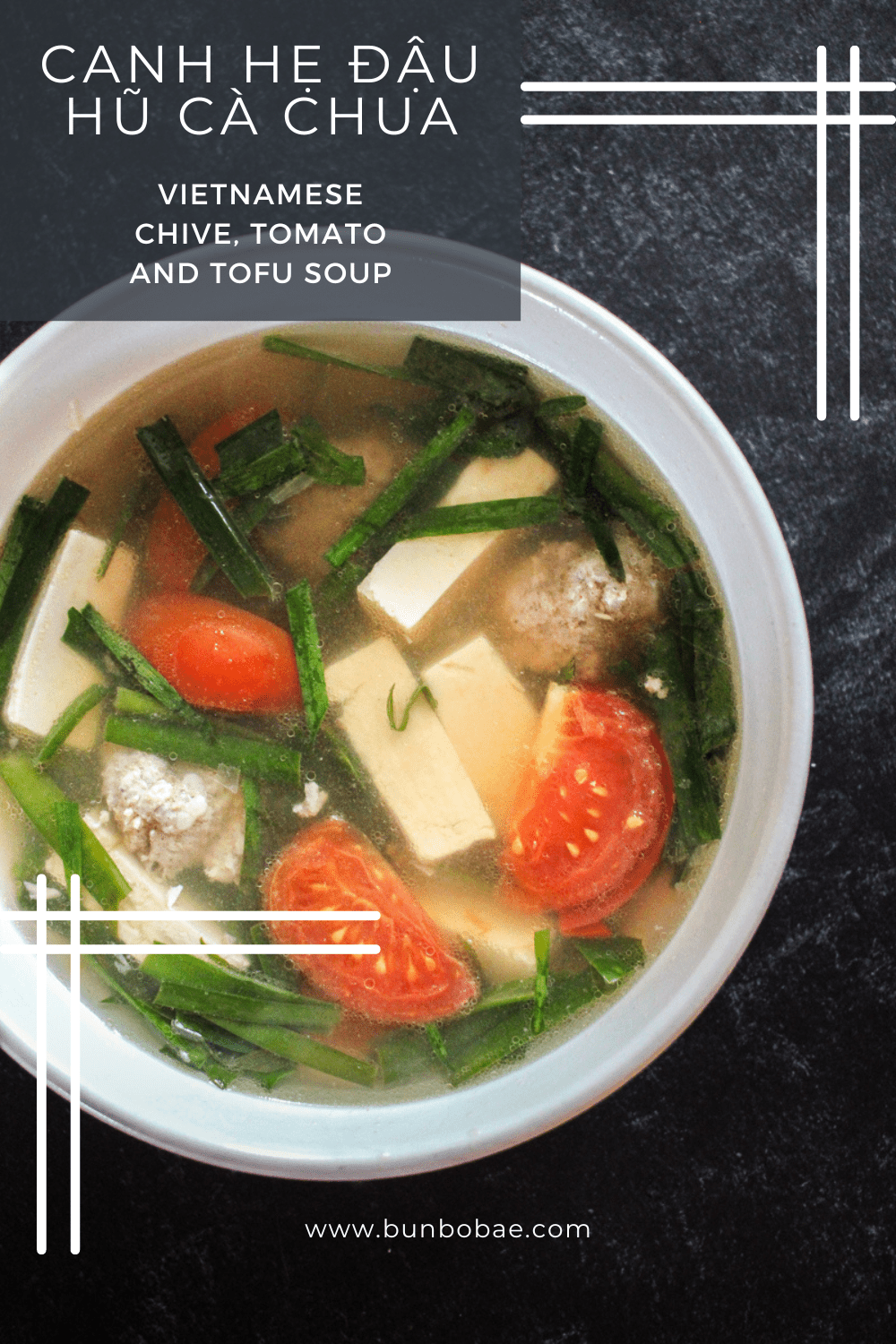 Vietnamese Tofu Soup with Tomato and Chives (Canh hẹ Đậu Hũ Cà Chua ...